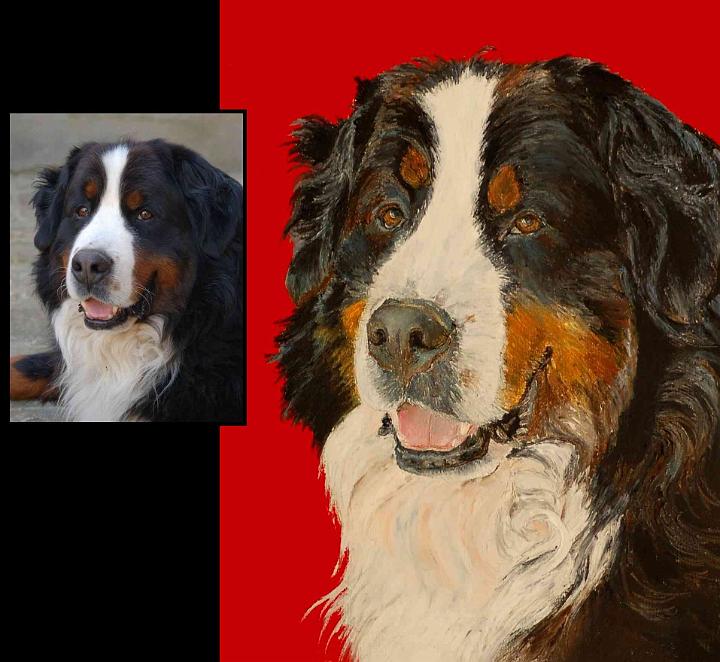 Portrait Sunka.jpg - Painting oil on canvas -Huile sur toile format /size 30x40
